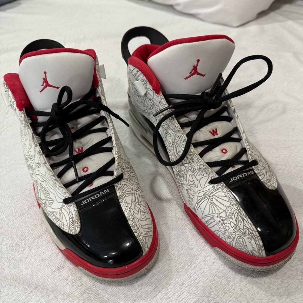 Nike Air Jordan Mens Dub Zero Basketball Athletic  Shoes Sneakers Sz 8.5